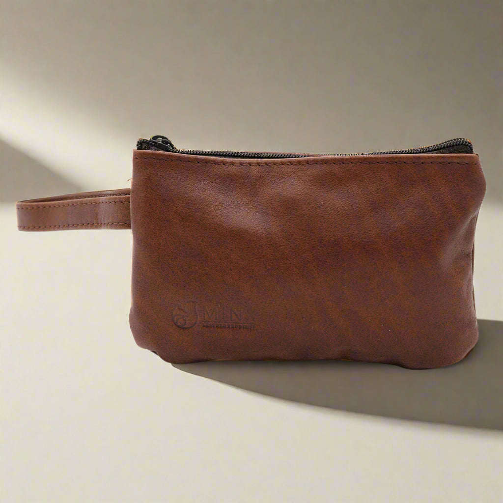 Leather Make up bag Combo