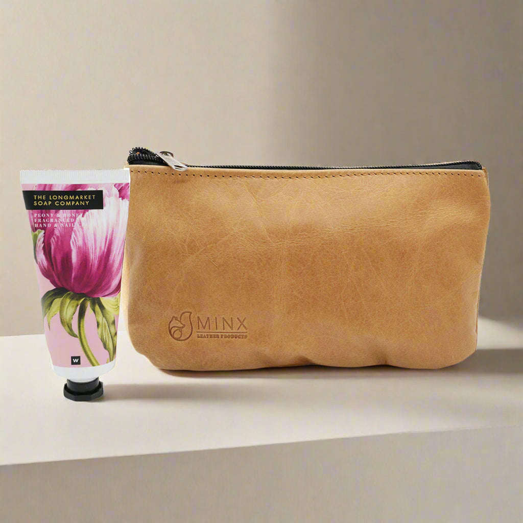 Leather Make up bag Combo