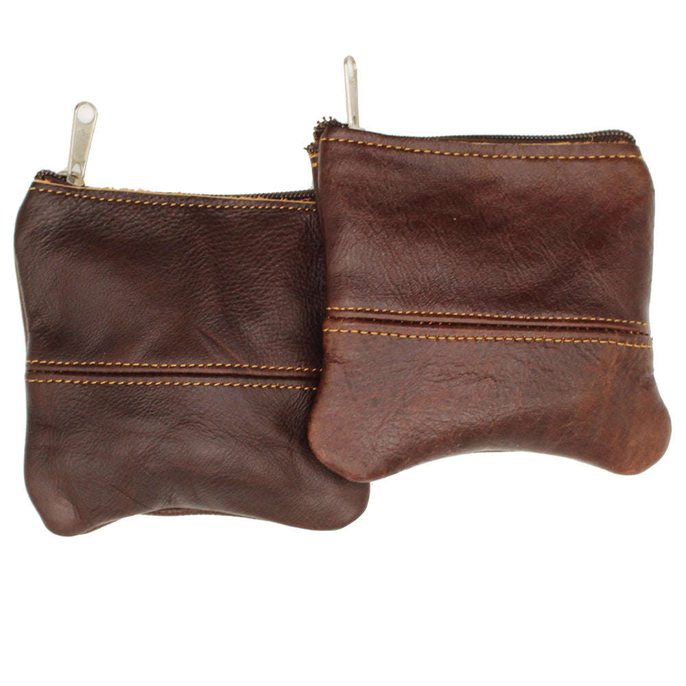 Leather Twin Coin Purses