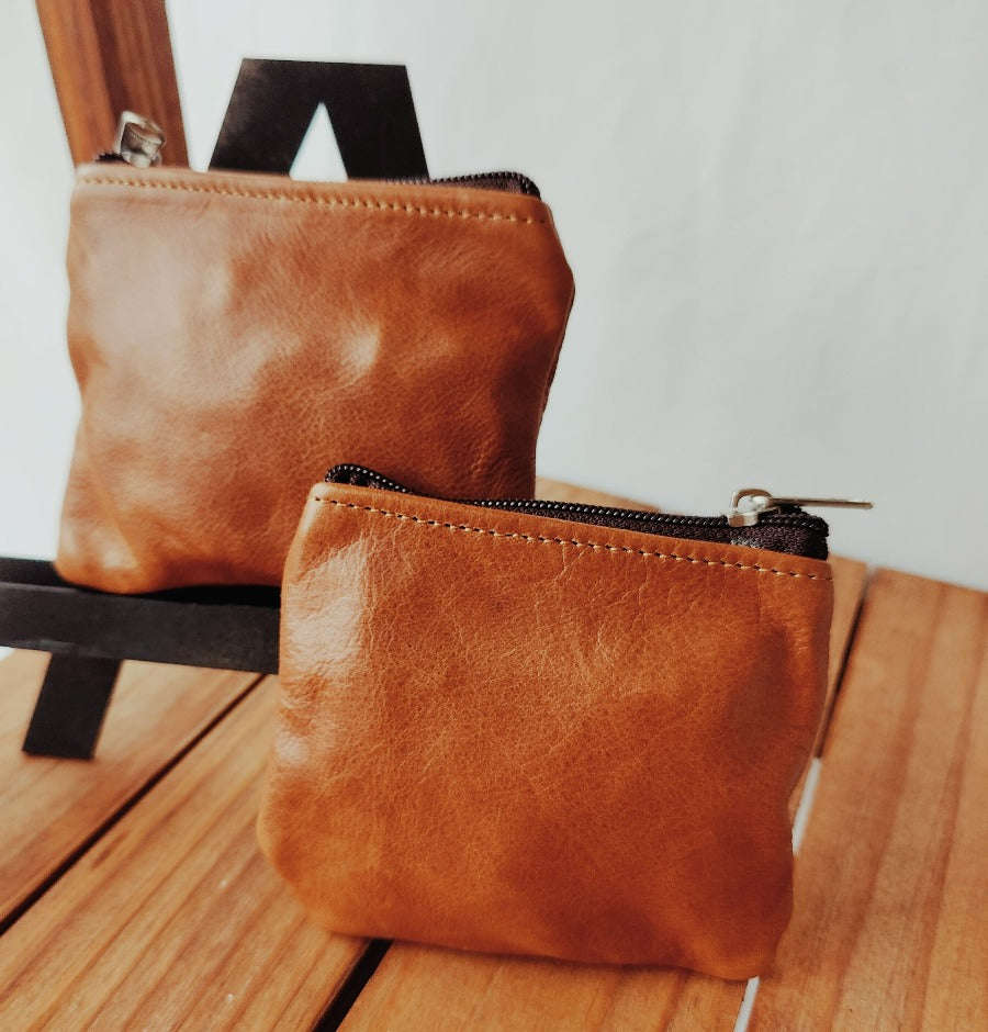 Leather Twin Coin Purses