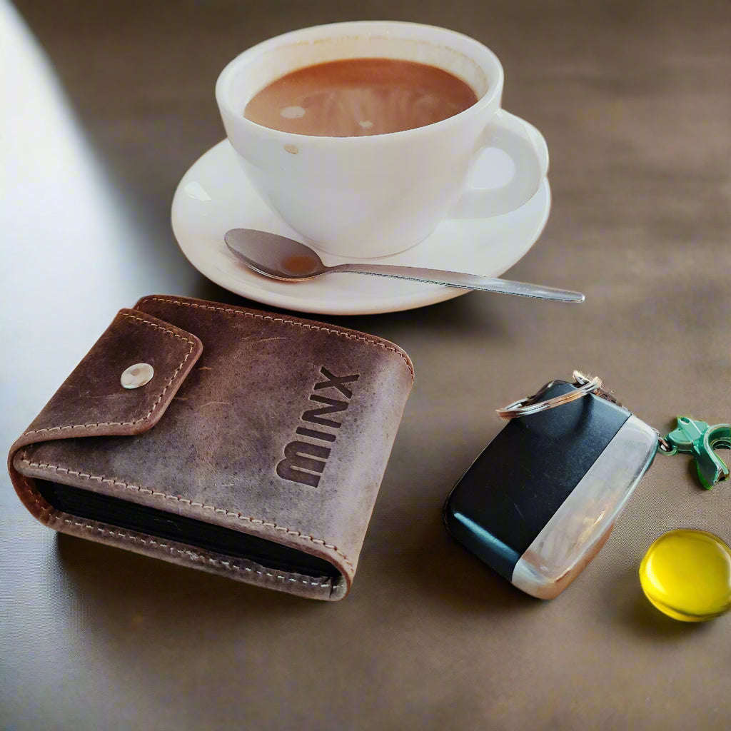 Concertina Leather  Card Holder