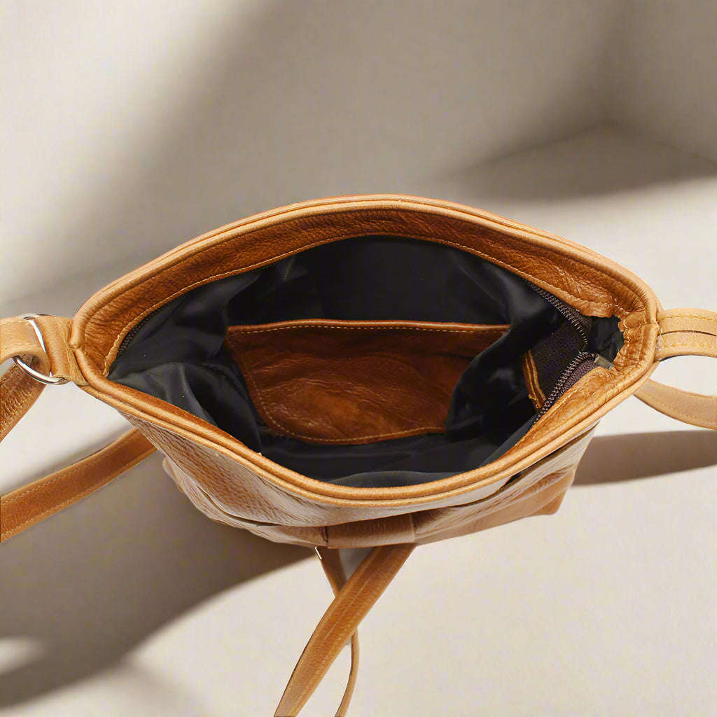 Bow Leather Sling Bag