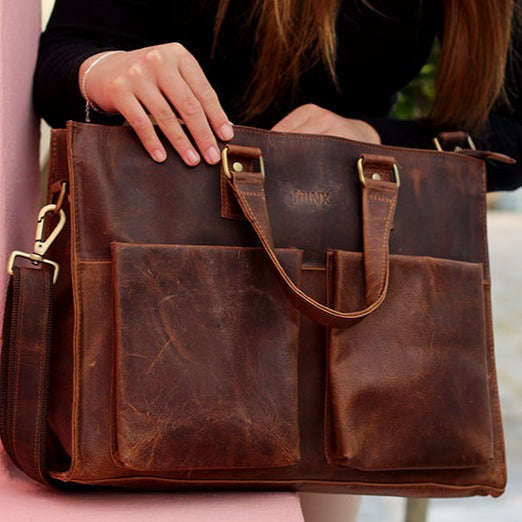 Promenade Leather Laptop Bag