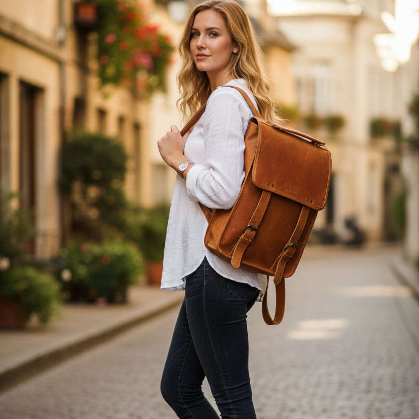 Tiffany XL Leather Backpack