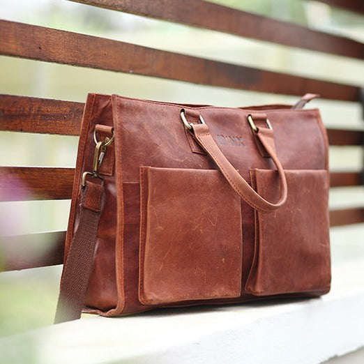 Promenade Leather Laptop Bag