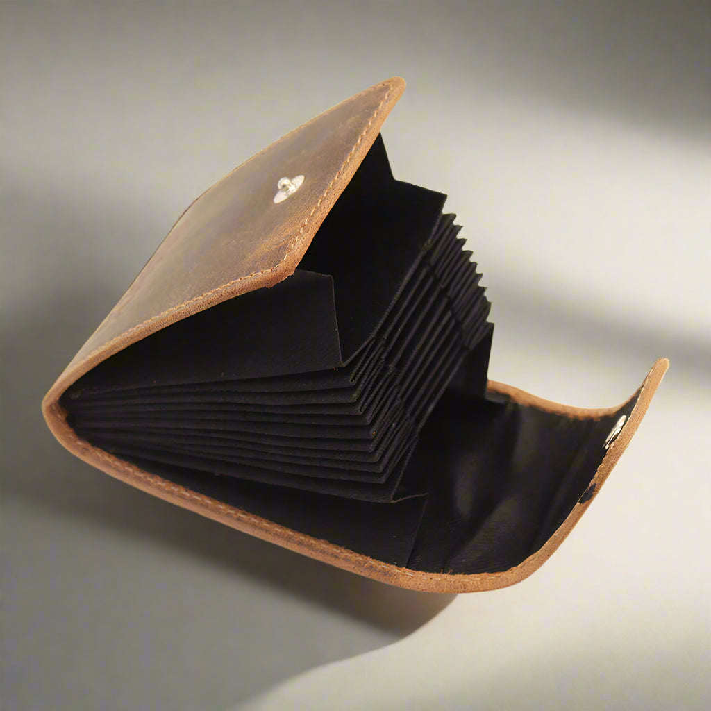 Concertina Leather  Card Holder