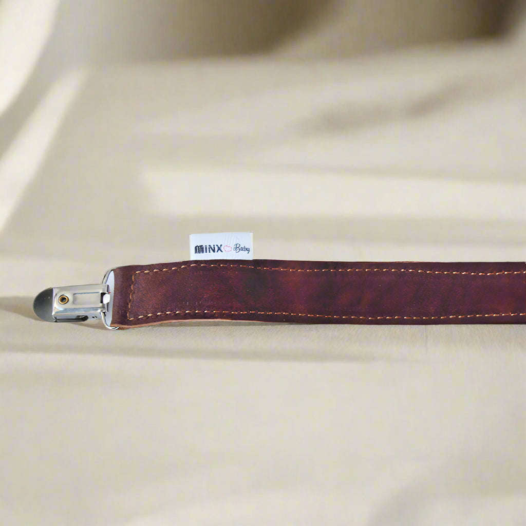 Baby Leather Dummy Clip