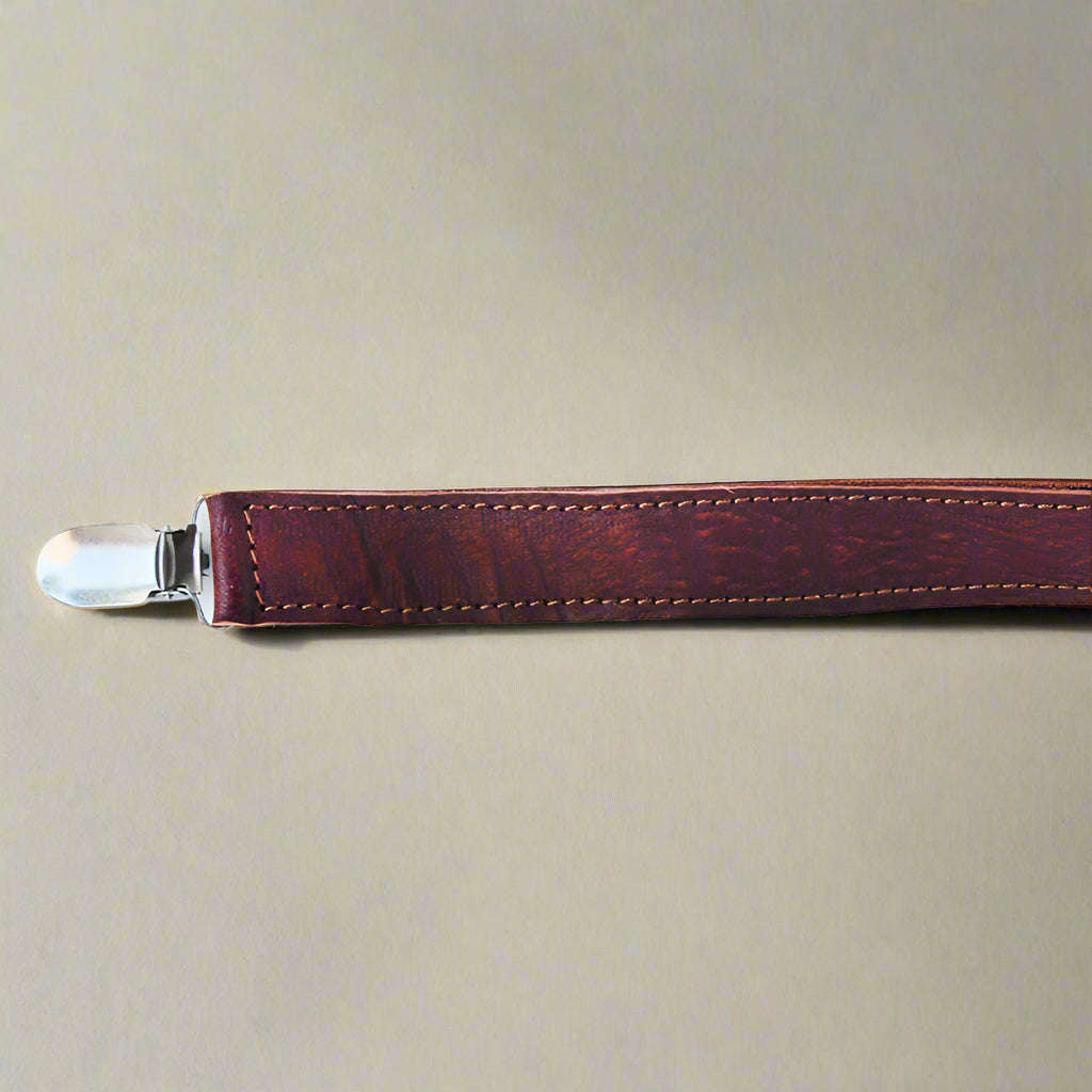 Baby Leather Dummy Clip