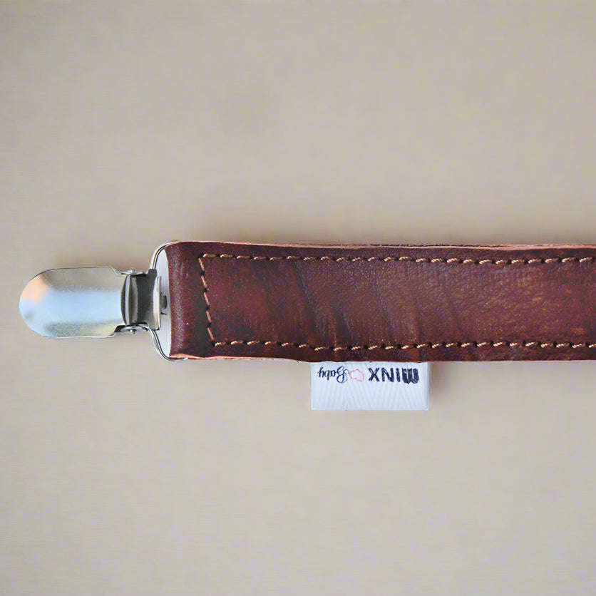 Baby Leather Dummy Clip