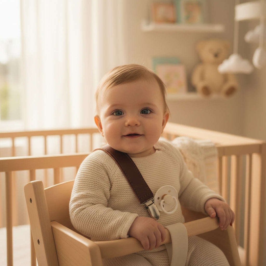 Baby Leather Dummy Clip