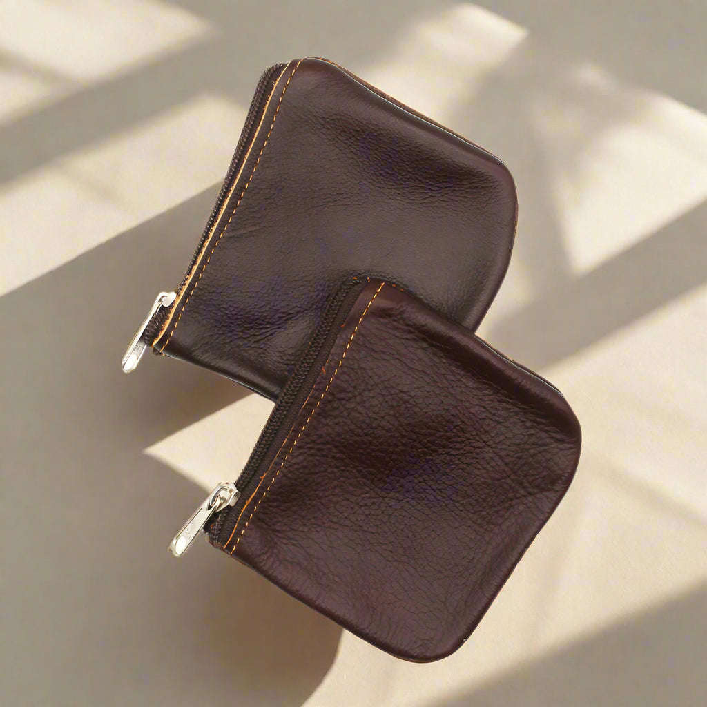 Leather Twin Coin Purses