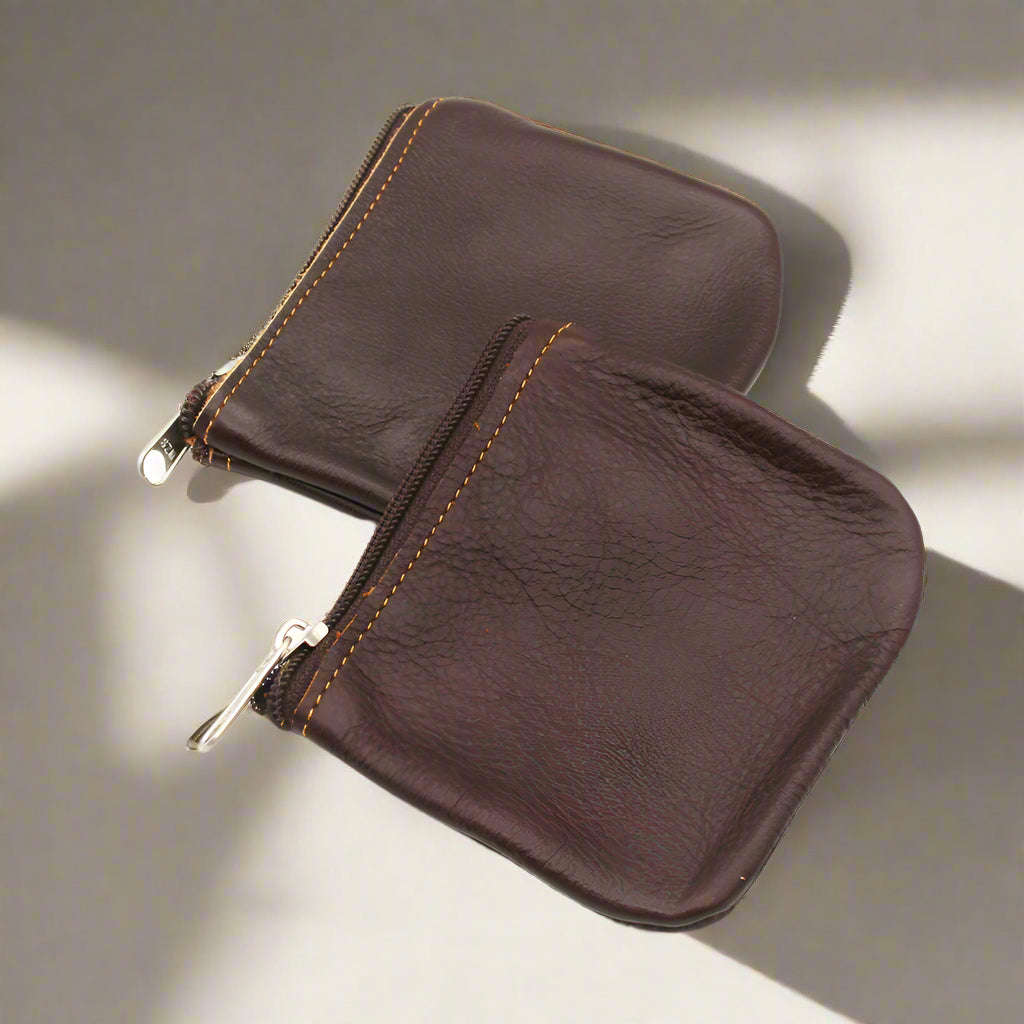 Leather Twin Coin Purses