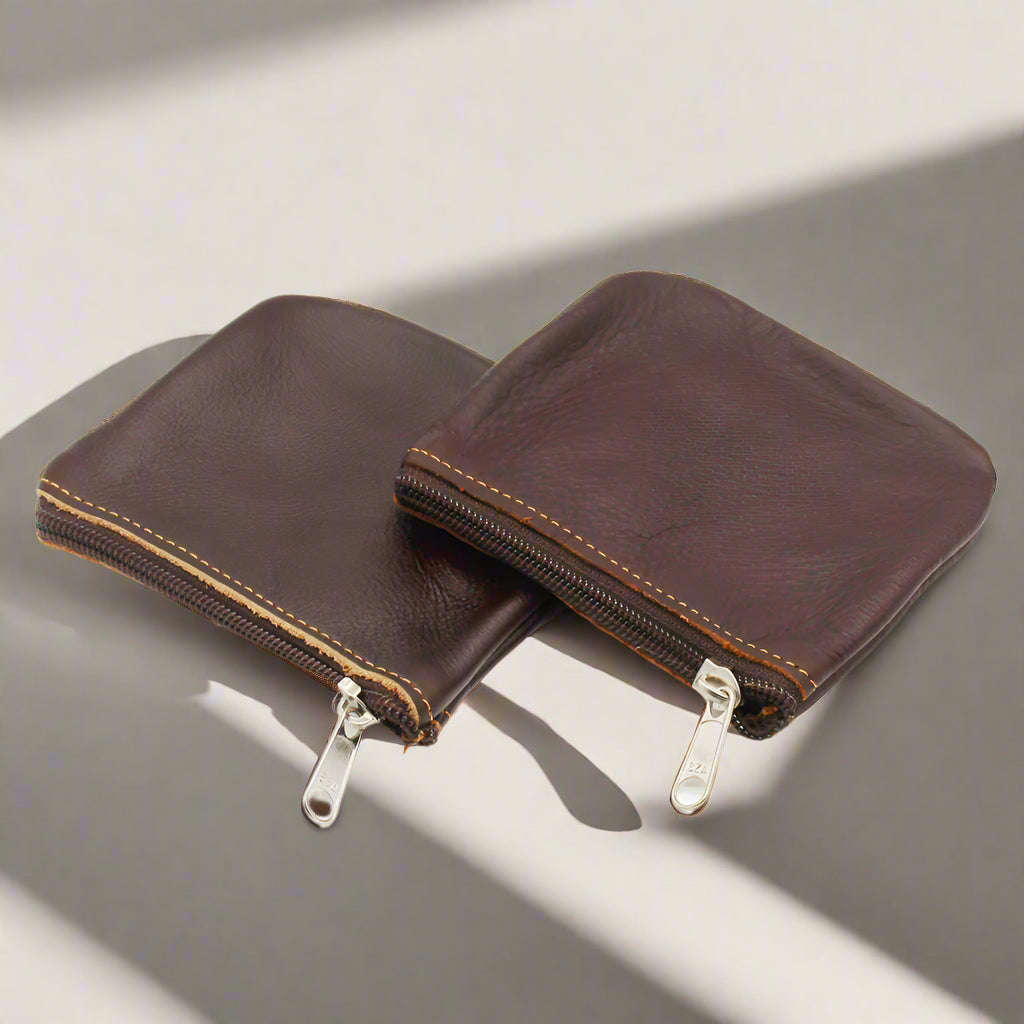 Leather Twin Coin Purses