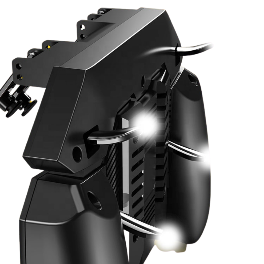 AK-77 4 Finger Mobile gaming controller with a cooling fan for PUBG Mobile - 1200mAh