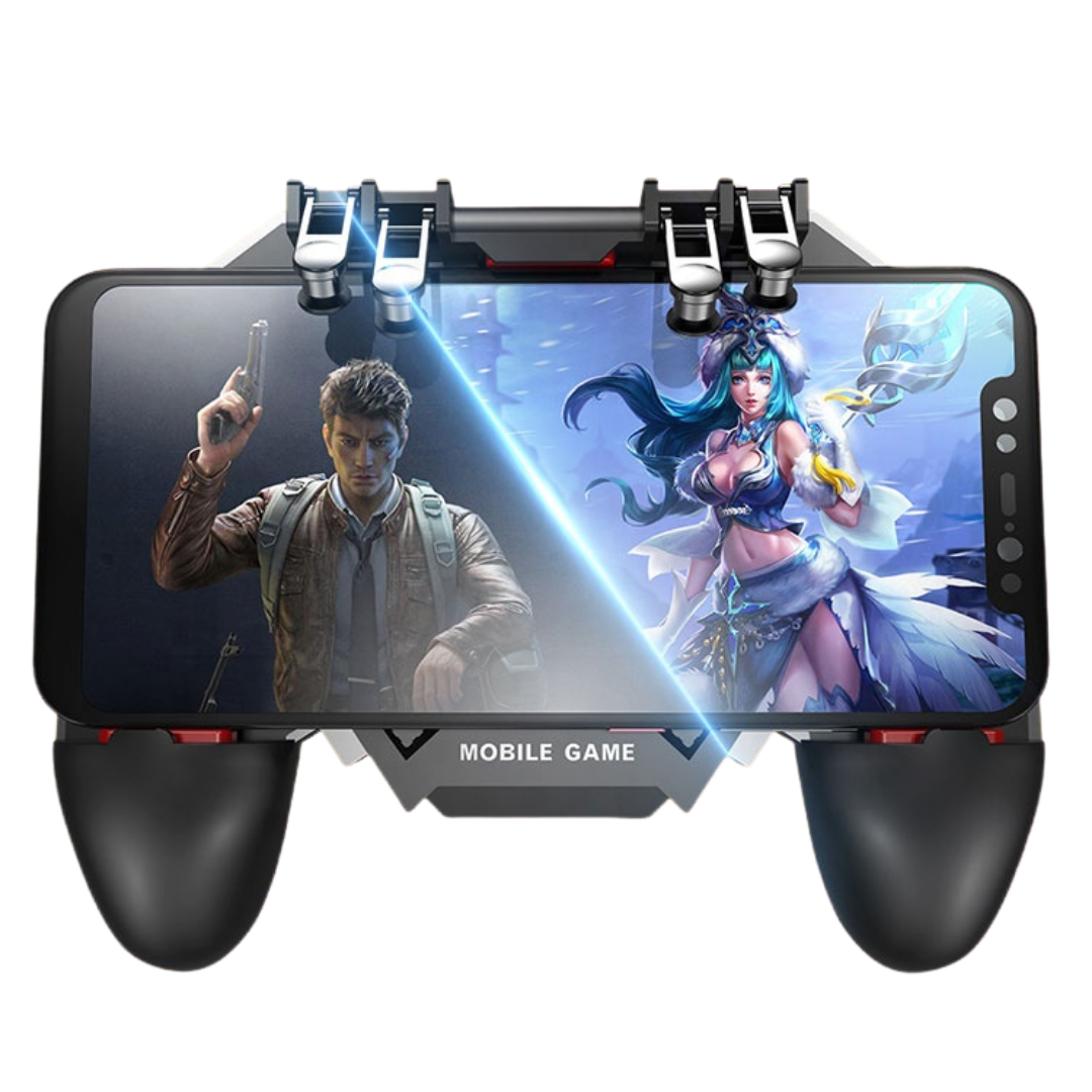 AK-77 4 Finger Mobile gaming controller with a cooling fan for PUBG Mobile - 1200mAh