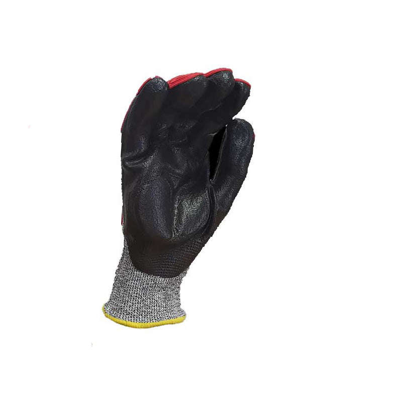 PIONEER SAFETY Gloves Maxmac Iron Hand 13G Shell Level 5 Cut Resistance TPR