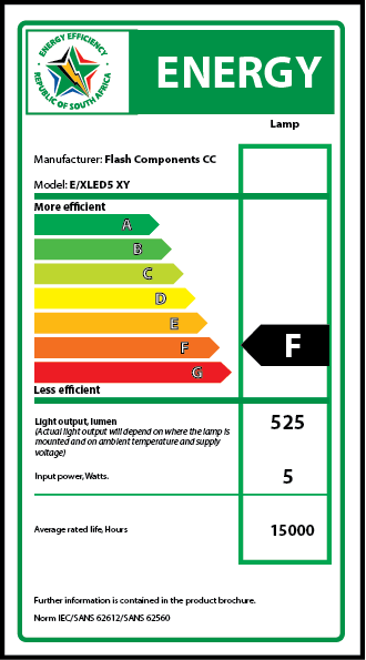 FLASH High-Efficiency 5W LED GU10 Lamp 38D (10 Pack)