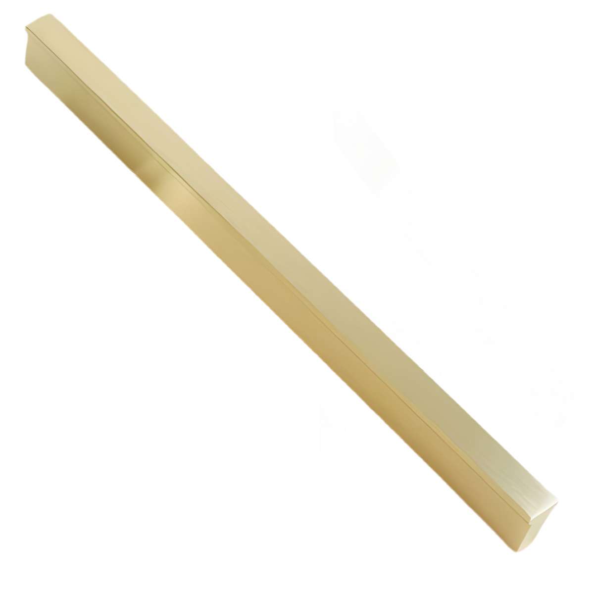 ROCO T Strip Cupboard Handle Brushed Brass 600mm