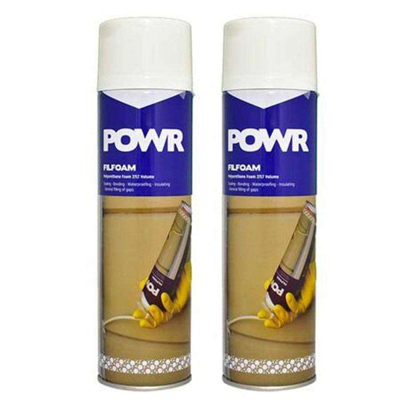 POWR Polyurethane Foam Filler (Filfoam) 750ml ( 2 Pack )