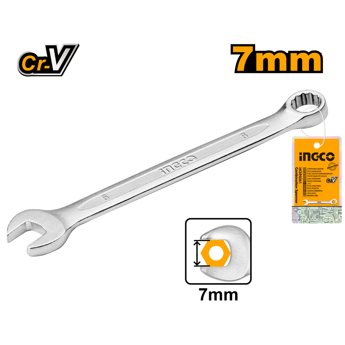 Ingco Spanner Combination 7Mm