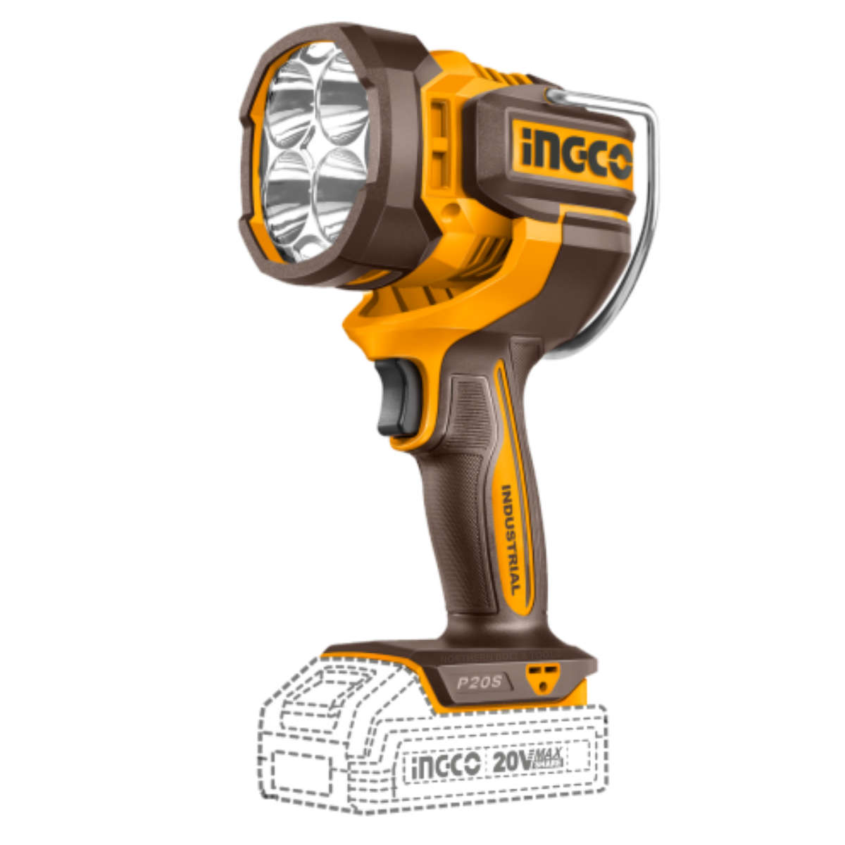 Ingco Cordless Work Lamp 20V 2500 Lumens (Tool only)