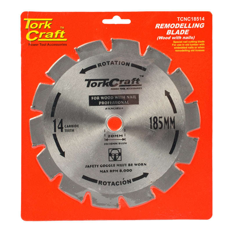 Special - Tork Craft Blade Tct Nail Cutting 185X14T 20-16Mm DEFAULT TITLE