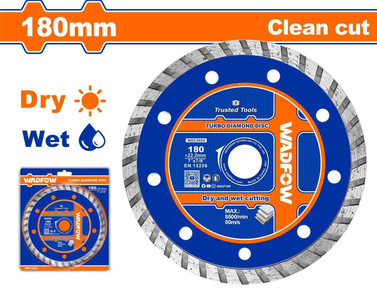 Wadfow Turbo diamond disc 180mm