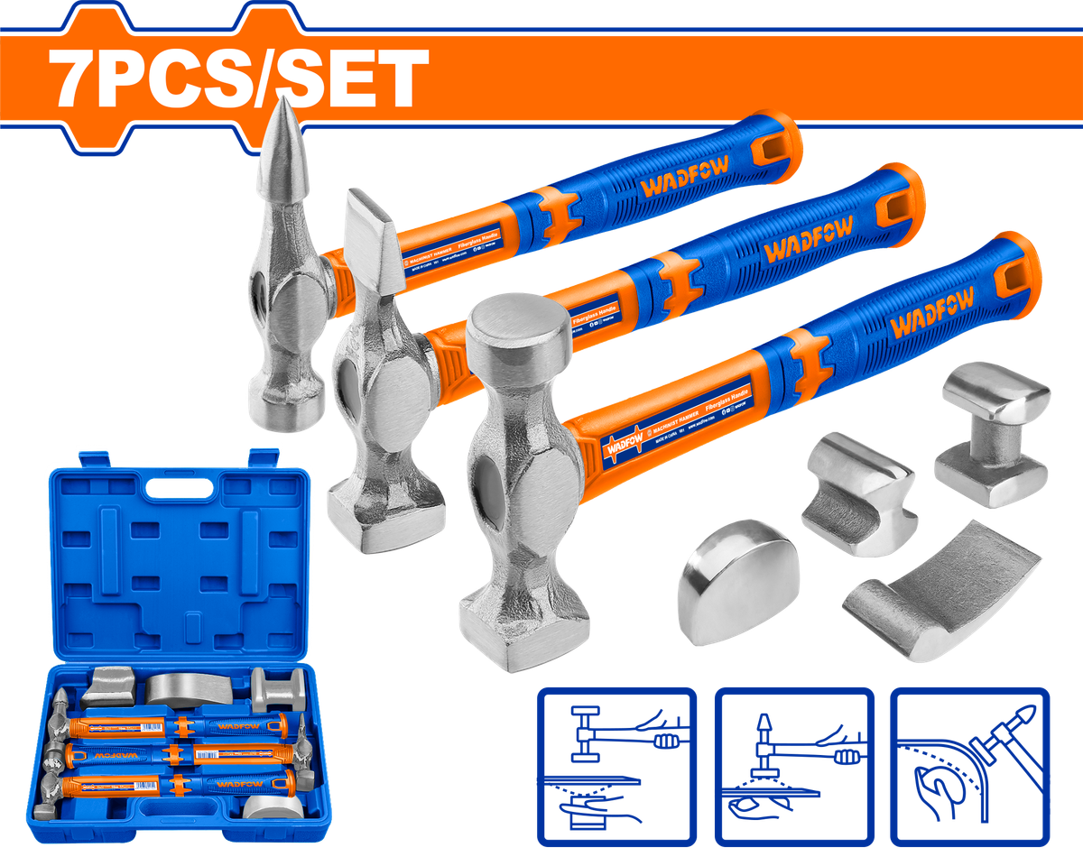 Wadfow Body And Fender Hammer Set 7 Piece