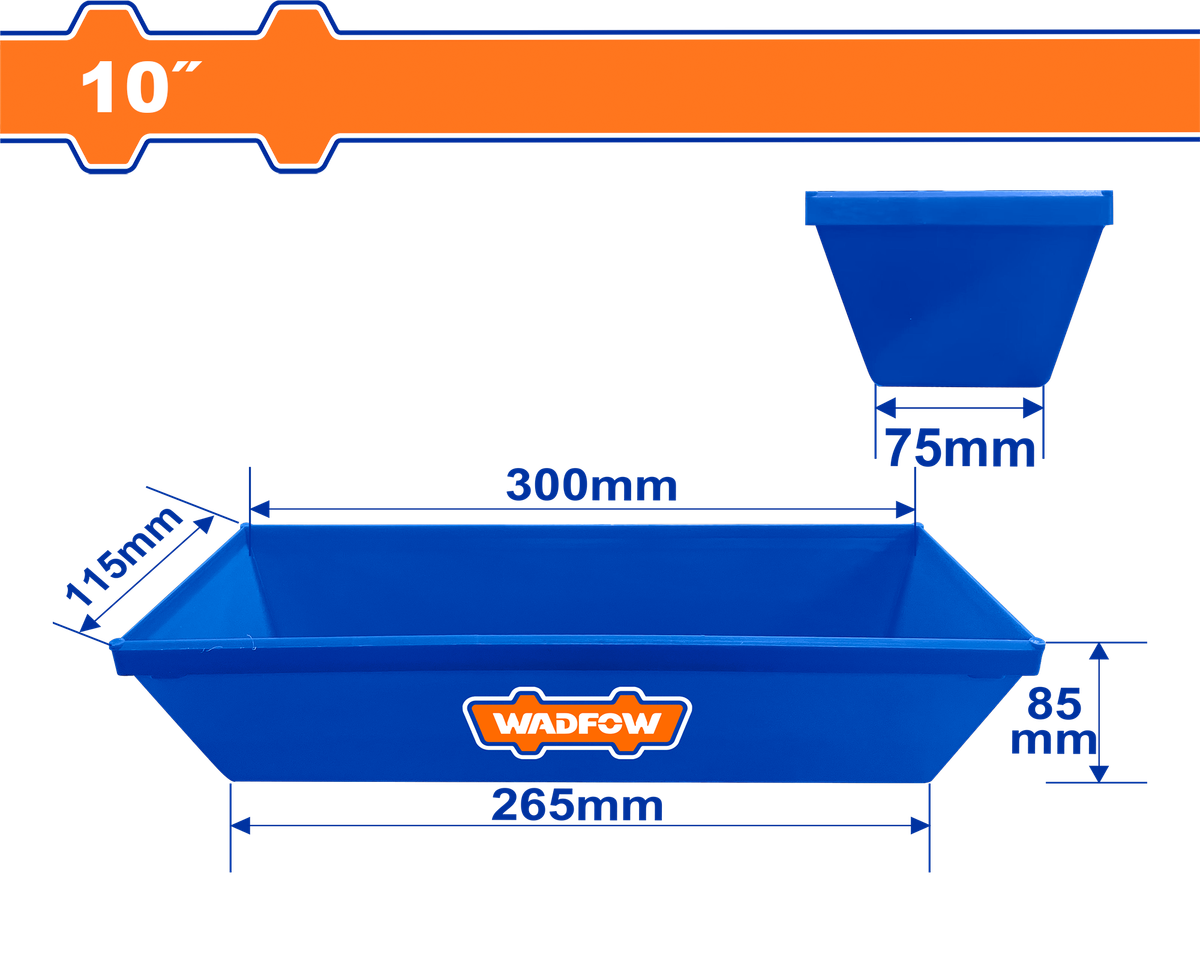 Wadfow Plastic mud pan 10"