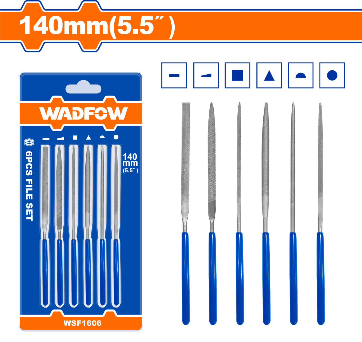 Wadfow File set 6 Piece