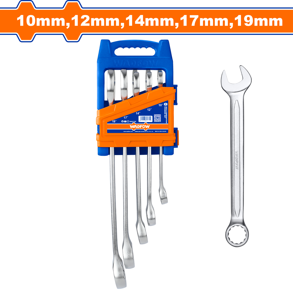 Wadfow Combination spanner set 5 Piece