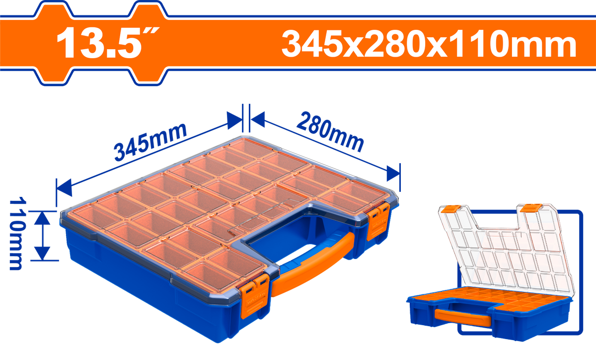 Wadfow Plastic Organizer 13.5"
