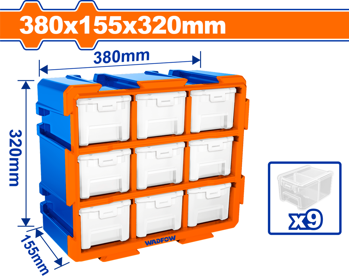 Wadfow Modular storage tower 380x155x320 mm