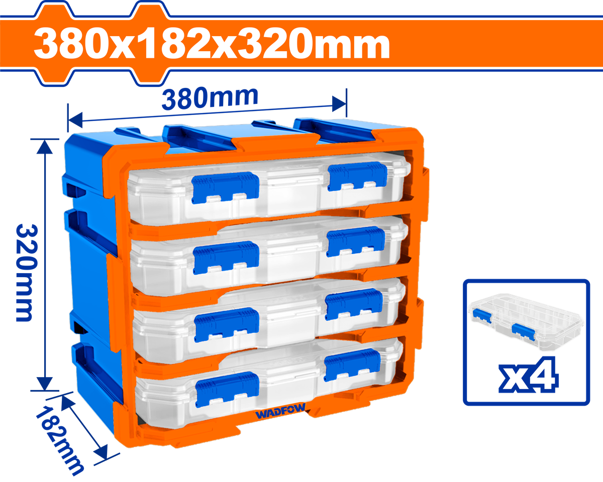 Wadfow Modular storage tower 380x182x320mm