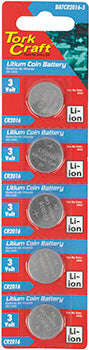 Tork Craft Cr2016 3V Lithium Coin Battery X5 Pack (Moq 20) -