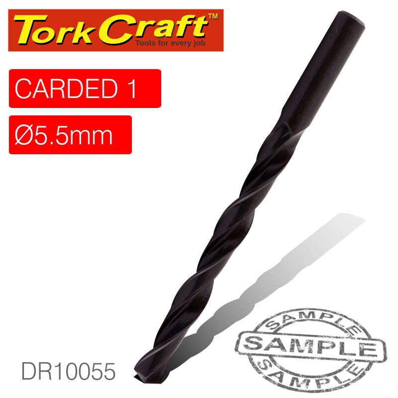 Tork Craft Drill Bit Hss Standard 5.5Mm 1/Card DEFAULT TITLE