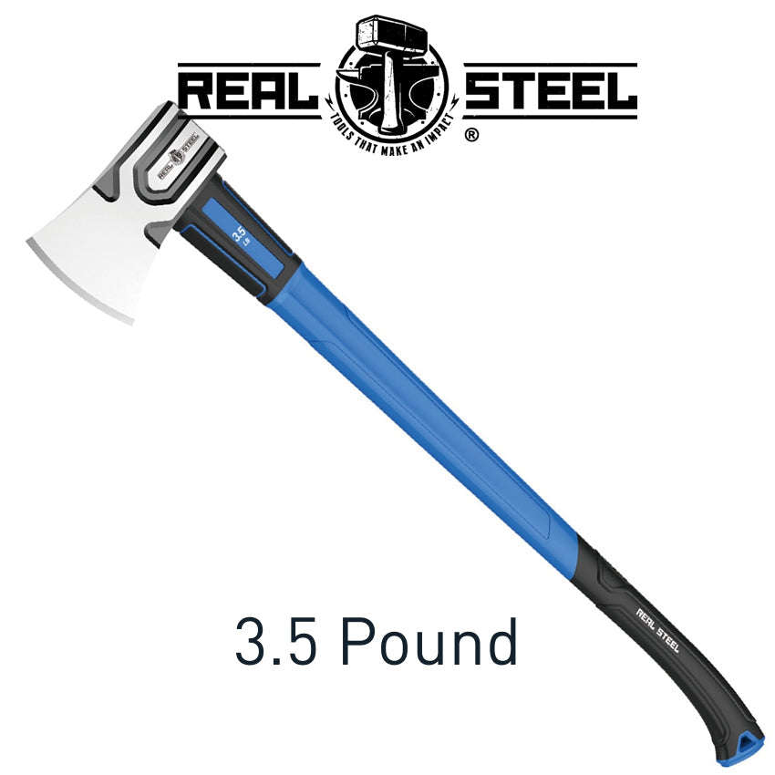 Real Steel Axe 1.5Kg 3.5Lb Graph. Handle 870Mm Real Steel DEFAULT TITLE