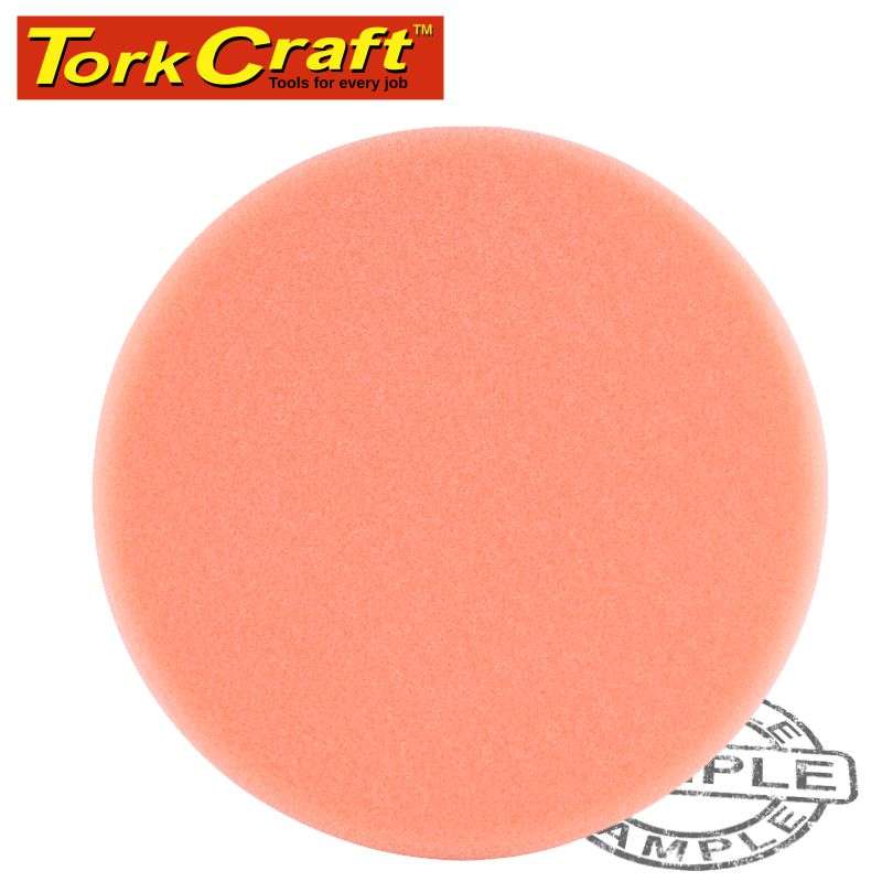 Tork Craft Foam Pad Hook And Loop Orange Sponge 150Mm 6' Light Compounding