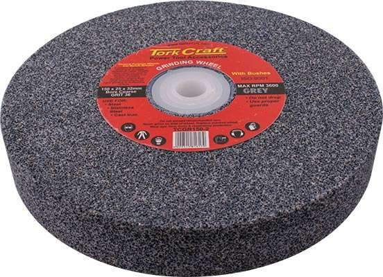 Tork Craft Grinding Wheel 150X25X32Mm Bore Coarse 36Gr W/Bushes For Bench Grinder DEFAULT TITLE