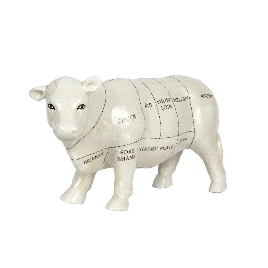 Ceramic Ornament - Cow Cuts