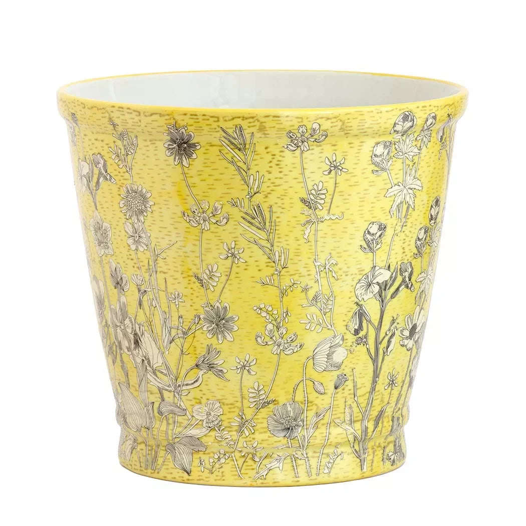 Ceramic Planter - Yellow Fields Large