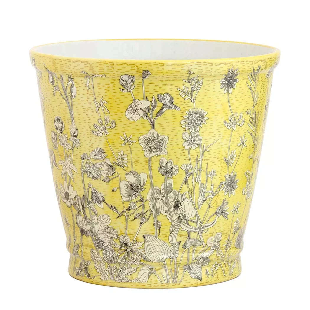Ceramic Planter - Yellow Fields Large