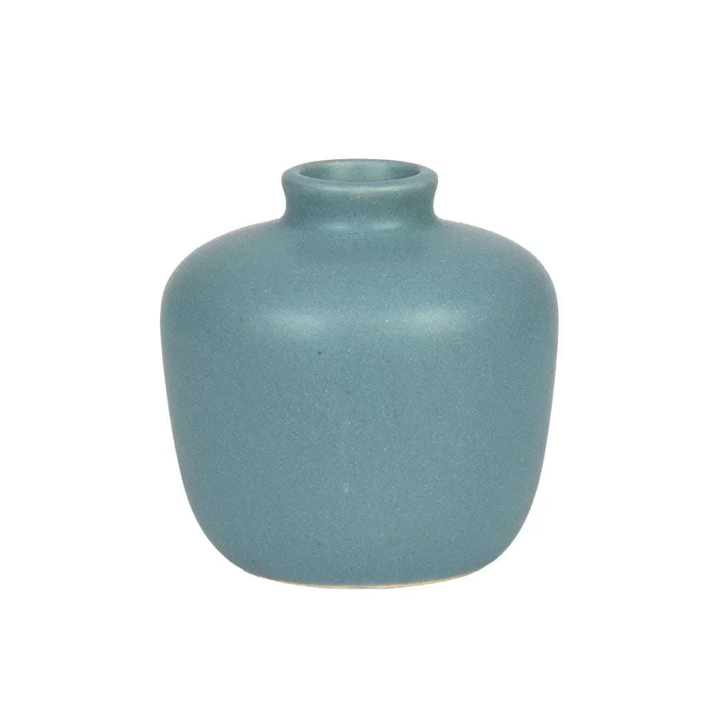 Ceramic Vase - Blue Pastel Posy 8cm