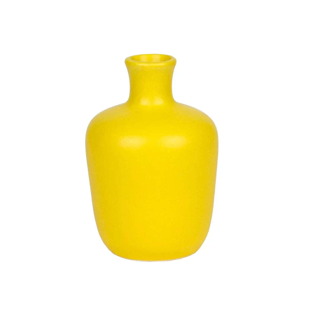 Ceramic Vase - Yellow Pastel Posy 10.5cm
