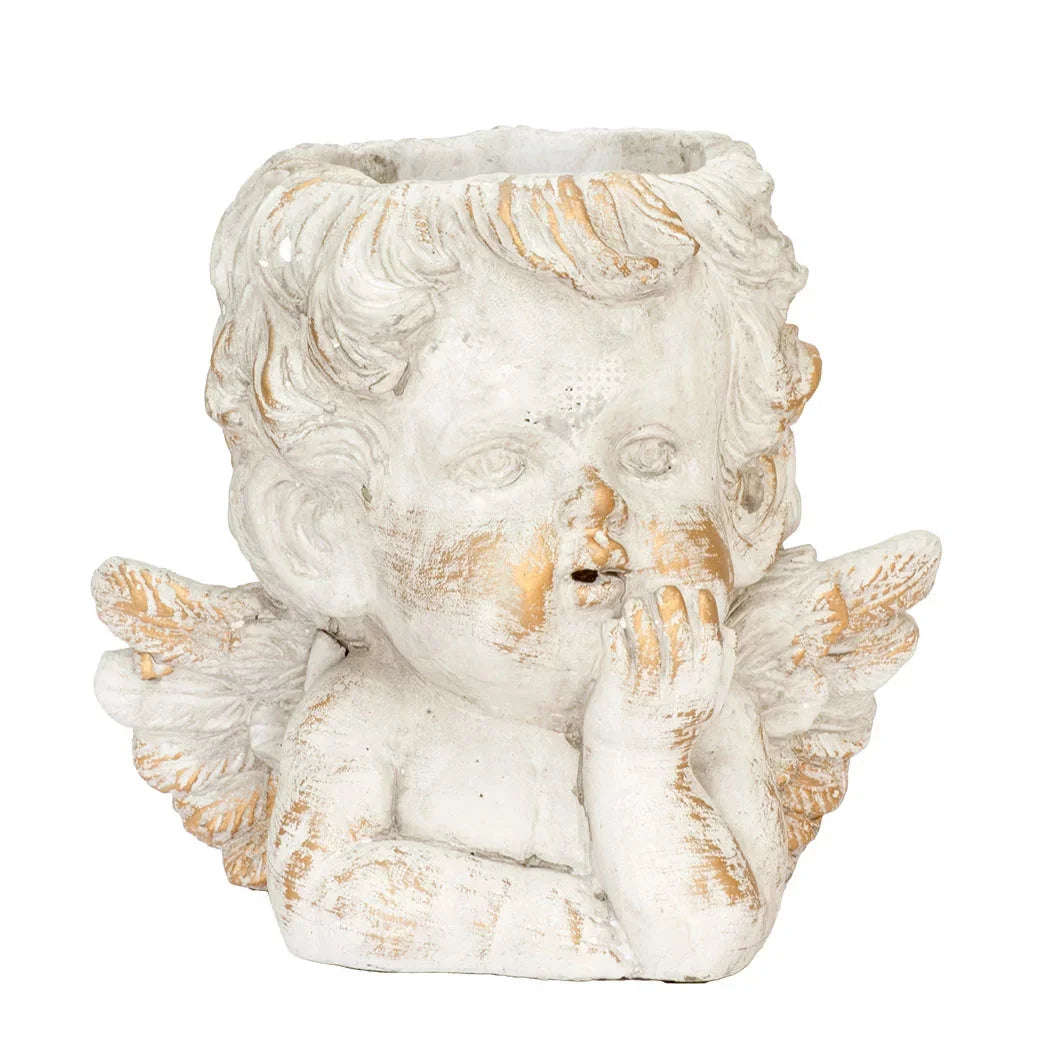 Planter Ornament - Pondering Angel