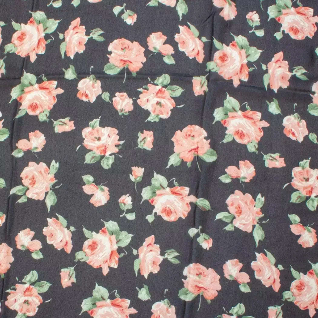 Scarf - Ebony Roses