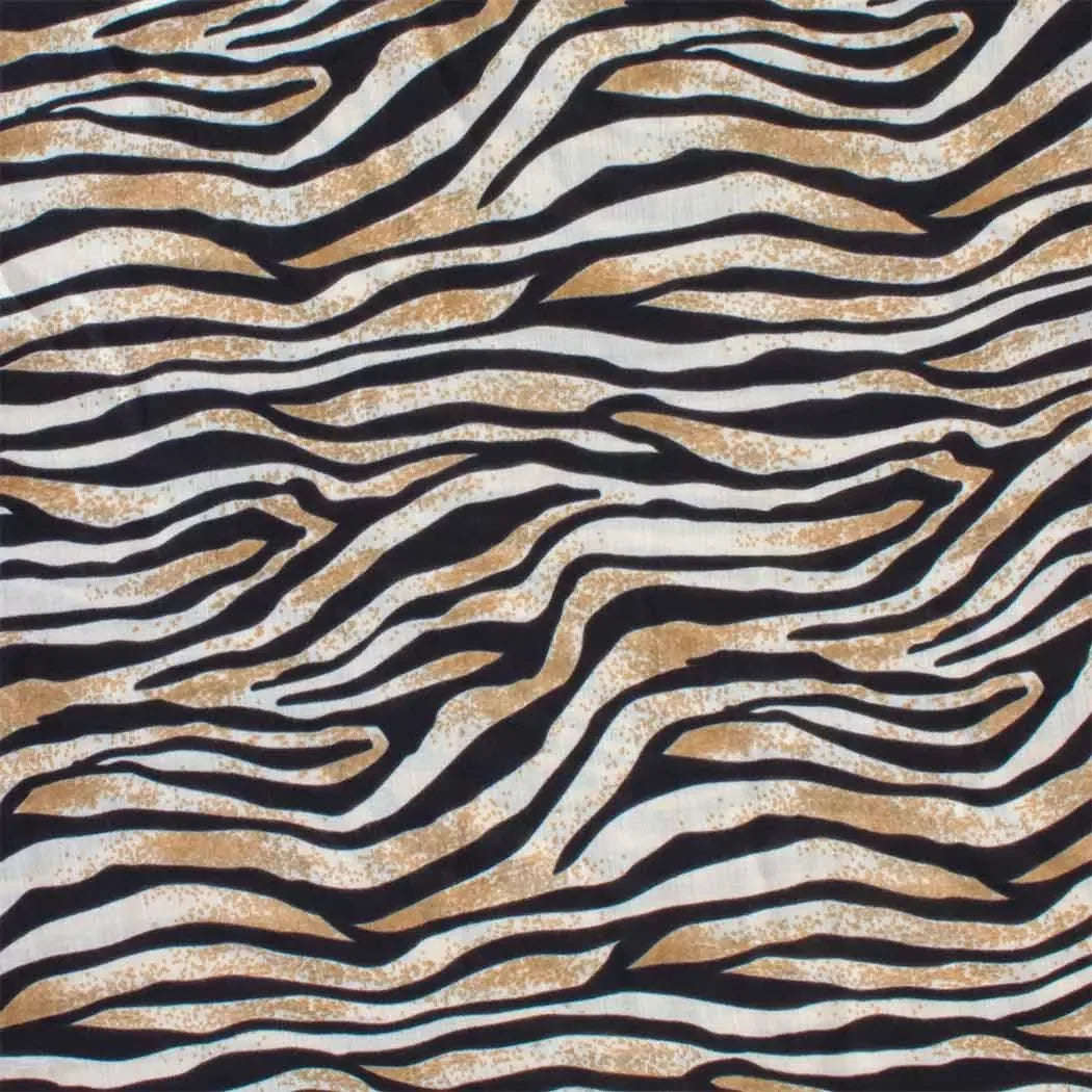 Scarf - Striped Black Edges