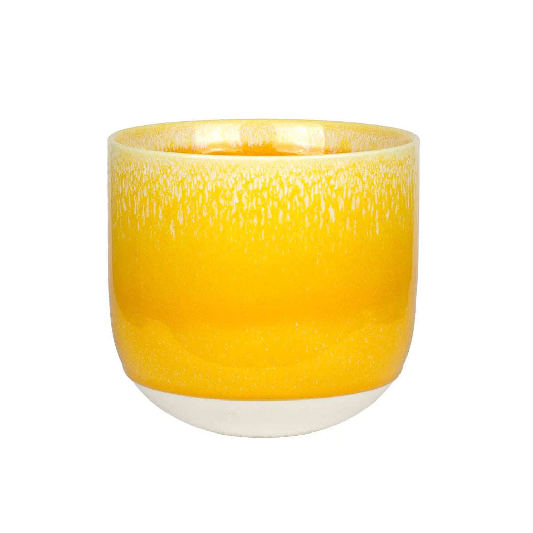 Planter - Ceramic Yellow Fade 15cm