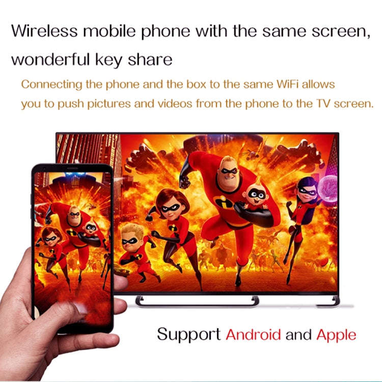 6K HD Smart TV BOX,Android Quad Core Cortex-A53 Up to sUpport SPDIF,