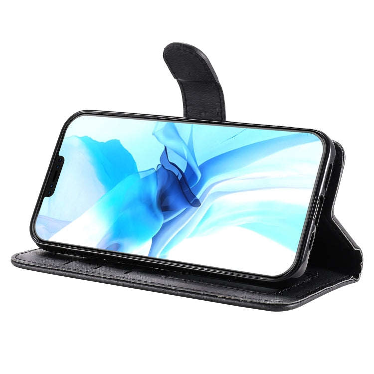 For iPhone 12 / 12 Pro 2 in 1 Solid Color Detachable PU Leather Case with Card Slots & Magnetic H...